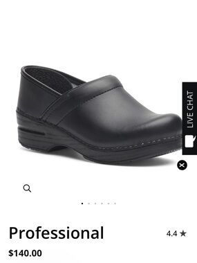 Dansko Professional Women's Black Leather Clog